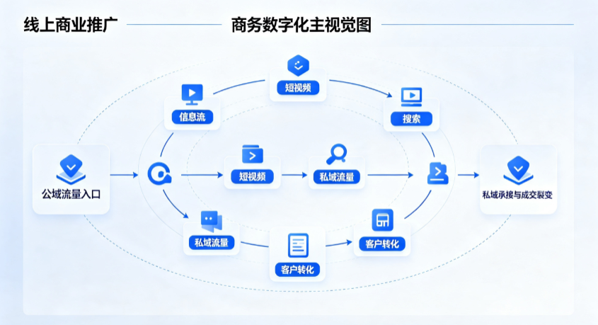 高陵县线上商业推广怎么做？全域流量闭环搭建与低成本转化实战指南